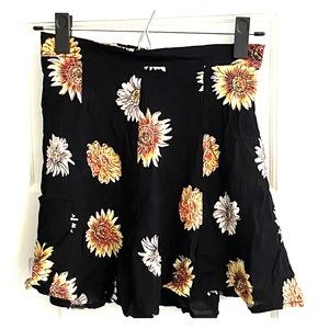 Brandy Melville Floral Mini Skirt